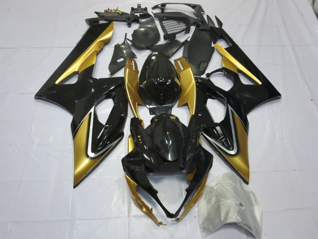05-06 Gold & Schwarz GSXR 1000 Motorrad Verkleidung 05-06 Gold & Schwarz GSXR 1000 Motorrad Verkleidung