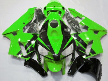 05-06 Grün-Schwarz-Design CBR600RR Motorrad Verkleidung