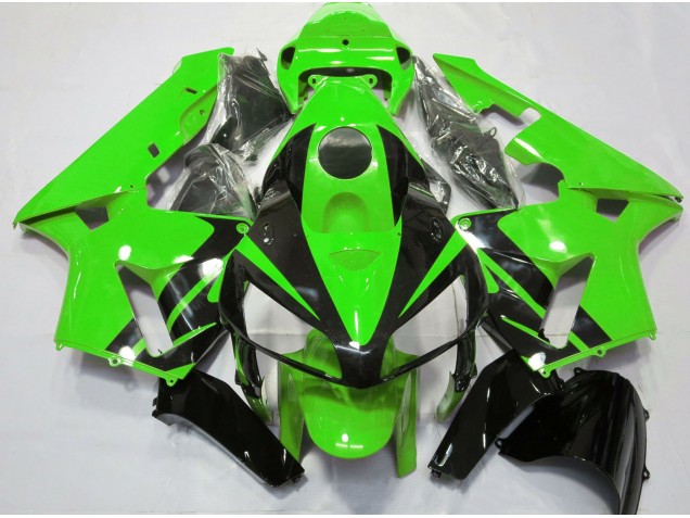 05-06 Grün-Schwarz-Design CBR600RR Motorrad Verkleidung 05-06 Grün-Schwarz-Design CBR600RR Motorrad Verkleidung