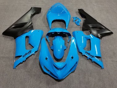 05-06 Leuchtendes Blau ZX6R Motorrad Verkleidung
