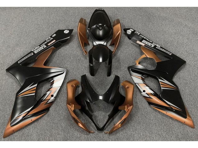 05-06 Matt Schwarz & Bronze GSXR 1000 Motorrad Verkleidung 05-06 Matt Schwarz & Bronze GSXR 1000 Motorrad Verkleidung