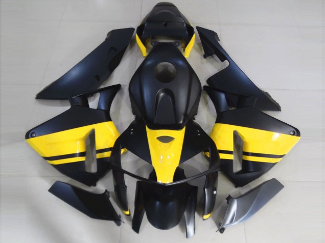 05-06 Matt Schwarz & Gelb Glänzend CBR600RR Motorrad Verkleidung