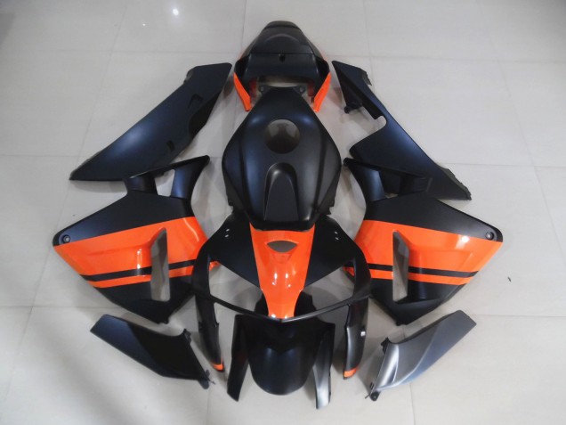 05-06 Matt Schwarz & Orange Glänzend CBR600RR Motorrad Verkleidung 05-06 Matt Schwarz & Orange Glänzend CBR600RR Motorrad Verkleidung