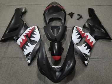 05-06 Matt Schwarzer Hai ZX6R Motorrad Verkleidung