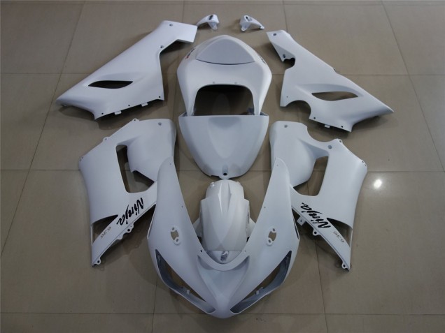 05-06 Matt Weiß ZX6R Motorrad Verkleidung 05-06 Matt Weiß ZX6R Motorrad Verkleidung