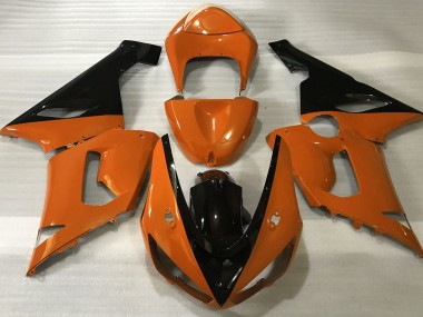 05-06 Orange Glänzend & Schwarz ZX6R Motorrad Verkleidung
