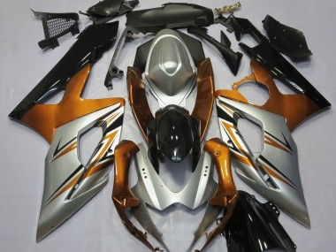 05-06 Orange Silber & Schwarz GSXR 1000 Motorrad Verkleidung