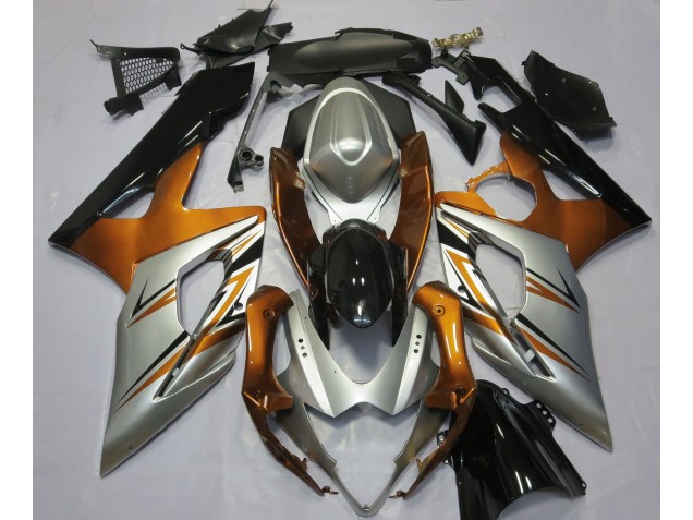 05-06 Orange Silber & Schwarz GSXR 1000 Motorrad Verkleidung 05-06 Orange Silber & Schwarz GSXR 1000 Motorrad Verkleidung