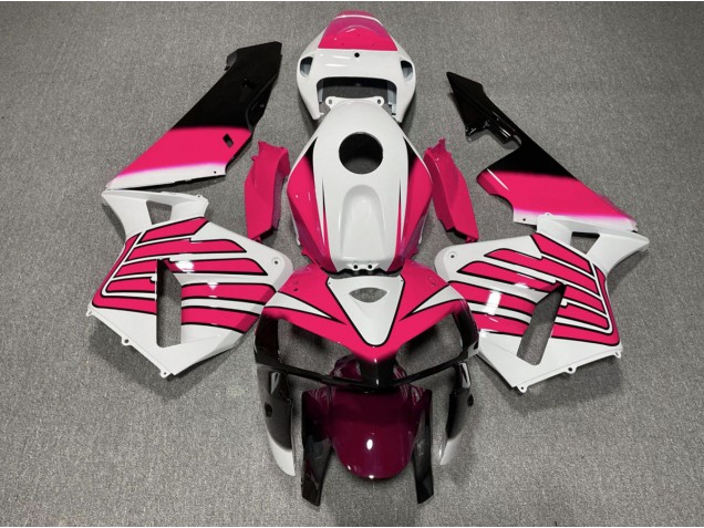 05-06 Rosa & Weiße Flügel CBR600RR Motorrad Verkleidung
