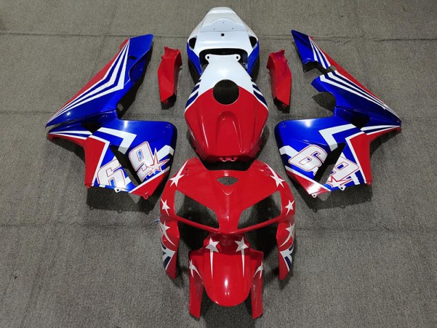 05-06 Rot Weiß & Blau 69 CBR600RR Motorrad Verkleidung