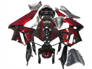 05-06 Rot Flamme CBR600RR Motorrad Verkleidung