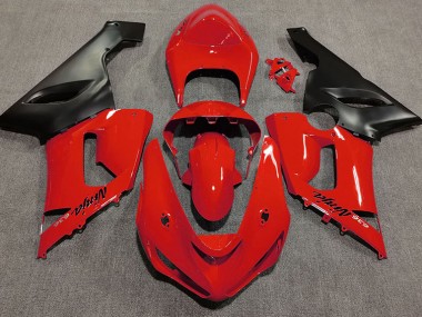 05-06 Rot Glänzend ZX6R Motorrad Verkleidung