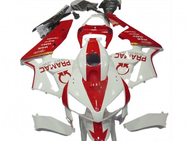 05-06 Weiß & Rot Individuell CBR600RR Motorrad Verkleidung 05-06 Weiß & Rot Individuell CBR600RR Motorrad Verkleidung