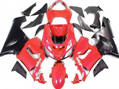 05-06 Rot & Matt Schwarz ZX6R Motorrad Verkleidung