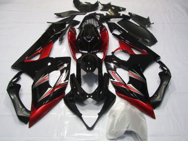 05-06 Rot & Schwarz Flare GSXR 1000 Motorrad Verkleidung