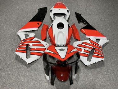 05-06 Rot & Weiße Flügel CBR600RR Motorrad Verkleidung