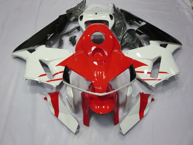 05-06 Rot-Weißer Stil CBR600RR Motorrad Verkleidung 05-06 Rot-Weißer Stil CBR600RR Motorrad Verkleidung
