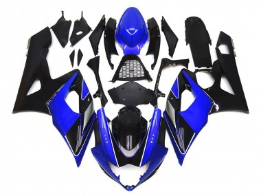 05-06 Schwarz & Blau Glänzend Mit Silber GSXR 1000 Motorrad Verkleidung