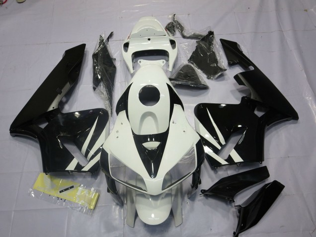 05-06 Schwarz & Weiß CBR600RR Motorrad Verkleidung 05-06 Schwarz & Weiß CBR600RR Motorrad Verkleidung