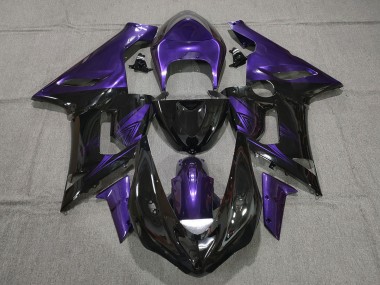 05-06 Schwarz Glänzend & Lila ZX6R Motorrad Verkleidung