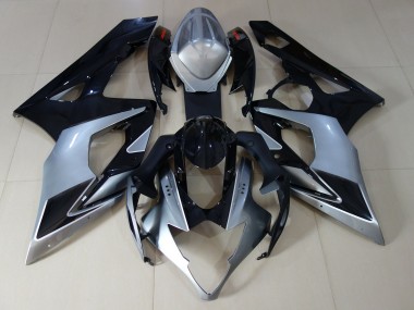 05-06 Silber Glänzend & Schwarz GSXR 1000 Motorrad Verkleidung