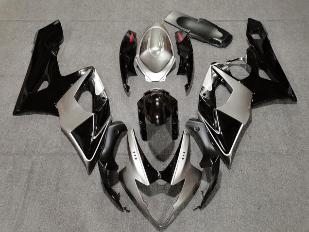 05-06 Silber & Schwarz GSXR 1000 Motorrad Verkleidung 05-06 Silber & Schwarz GSXR 1000 Motorrad Verkleidung