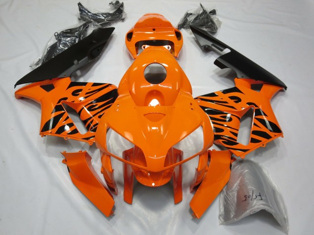05-06 Tribal Orange CBR600RR Motorrad Verkleidung 05-06 Tribal Orange CBR600RR Motorrad Verkleidung