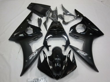 05 Matt Schwarz-Weiß-Aufkleber R6 Motorrad Verkleidung