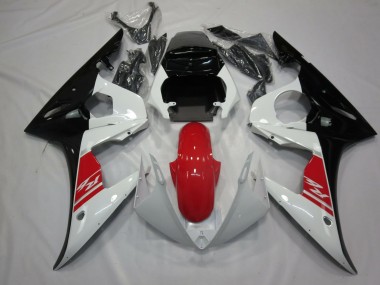 05 Schwarz Weiß & Silber R6 Motorrad Verkleidung