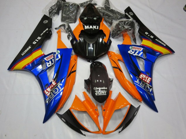06-07 Blauorange R6 Motorrad Verkleidung 06-07 Blauorange R6 Motorrad Verkleidung
