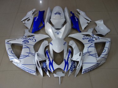 06-07 Weiß Corona GSXR 600-750 Motorrad Verkleidung
