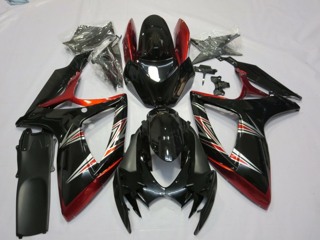 06-07 Dreifarbig GSXR 600-750 Motorrad Verkleidung