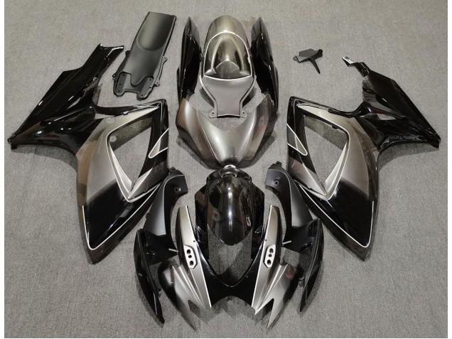 06-07 Dunkelsilber & Schwarz GSXR 600-750 Motorrad Verkleidung