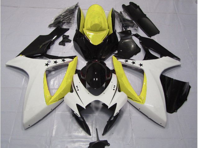 06-07 Gelber Stern GSXR 600-750 Motorrad Verkleidung 06-07 Gelber Stern GSXR 600-750 Motorrad Verkleidung