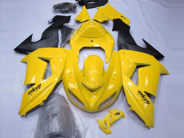 06-07 Glänzend Gelb ZX10R Motorrad Verkleidung 06-07 Glänzend Gelb ZX10R Motorrad Verkleidung