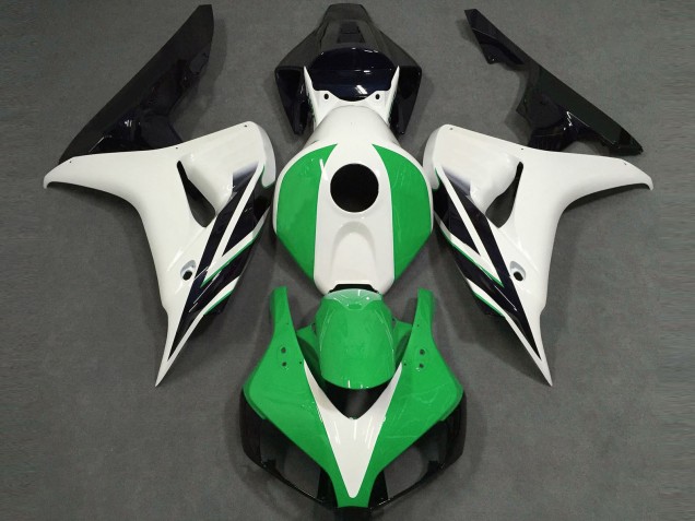 06-07 Glänzend Weiß Grün Schwarz CBR1000RR Motorrad Verkleidung 06-07 Glänzend Weiß Grün Schwarz CBR1000RR Motorrad Verkleidung