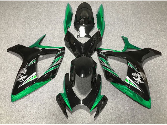 06-07 Glänzend Grün & Schwarz Design GSXR 600-750 Motorrad Verkleidung 06-07 Glänzend Grün & Schwarz Design GSXR 600-750 Motorrad Verkleidung