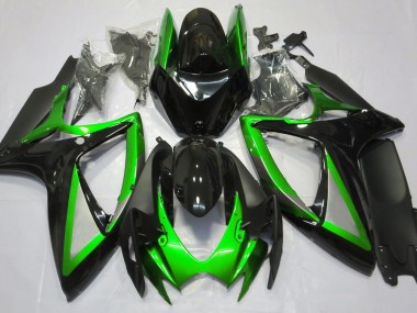 06-07 Glänzend Grün & Schwarz GSXR 600-750 Motorrad Verkleidung