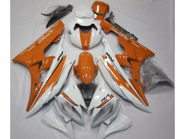 06-07 Glänzend Weiß & Orange R6 Motorrad Verkleidung