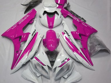 06-07 Glänzend Weiß & Pink R6 Motorrad Verkleidung