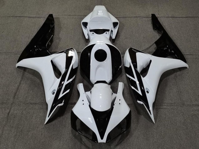 06-07 Glänzend Weiß & Schwarz CBR1000RR Motorrad Verkleidung 06-07 Glänzend Weiß & Schwarz CBR1000RR Motorrad Verkleidung