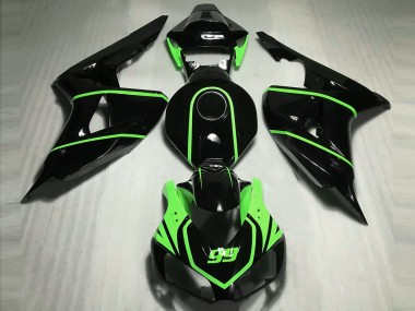 06-07 Glänzend Schwarz High Viz Grün CBR1000RR Motorrad Verkleidung