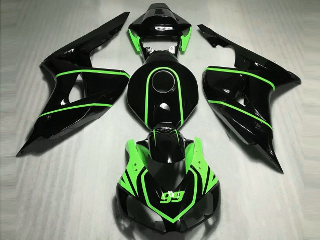 06-07 Glänzend Schwarz High Viz Grün CBR1000RR Motorrad Verkleidung 06-07 Glänzend Schwarz High Viz Grün CBR1000RR Motorrad Verkleidung