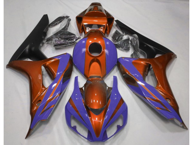 06-07 Glanzorange & Tiefes Blau CBR1000RR Motorrad Verkleidung 06-07 Glanzorange & Tiefes Blau CBR1000RR Motorrad Verkleidung