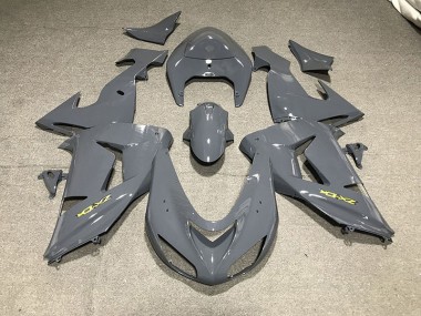 06-07 Glattes Grau & Gelb ZX10R Motorrad Verkleidung