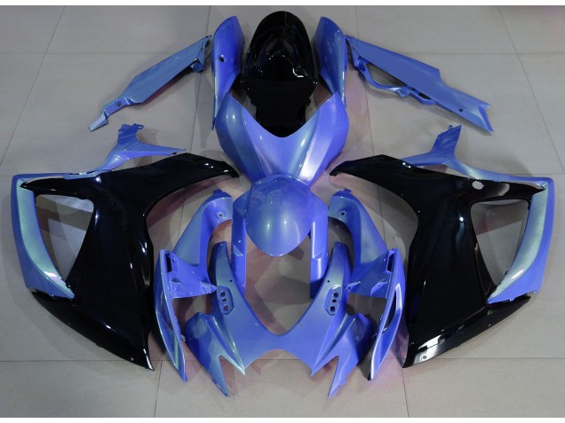 06-07 Hellblau & Schwarz GSXR 600-750 Motorrad Verkleidung 06-07 Hellblau & Schwarz GSXR 600-750 Motorrad Verkleidung