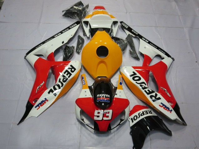 06-07 Hellorangeweiß Repsol CBR1000RR Motorrad Verkleidung 06-07 Hellorangeweiß Repsol CBR1000RR Motorrad Verkleidung