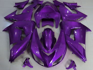 06-07 Lila Schlicht ZX10R Motorrad Verkleidung
