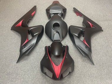 06-07 Matt Schwarz & Rot CBR1000RR Motorrad Verkleidung