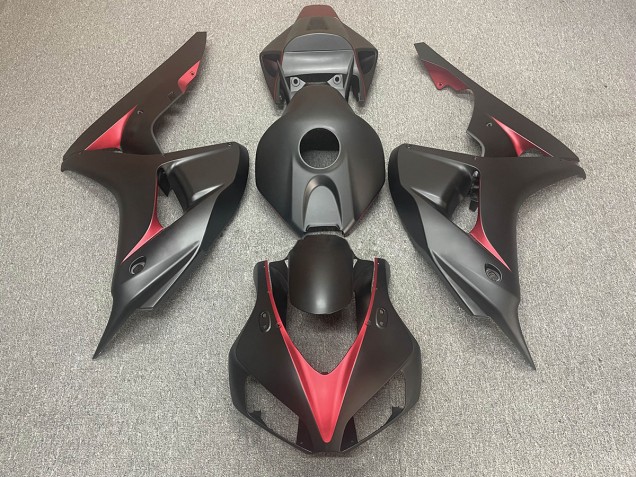 06-07 Matt Schwarz & Rot CBR1000RR Motorrad Verkleidung 06-07 Matt Schwarz & Rot CBR1000RR Motorrad Verkleidung